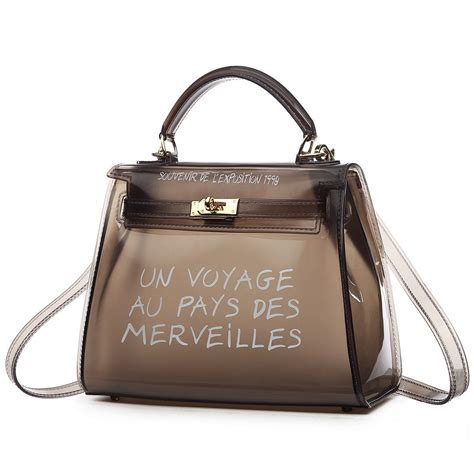 hermes clear bag un voyage